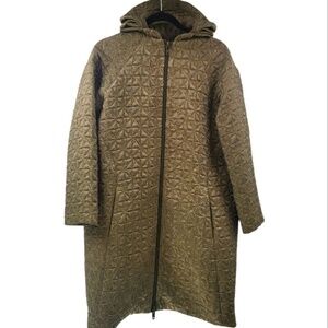 Zambesi New Zealand Gotham Renaissance Quilted Rayon Lined Trench Zip Jacket.